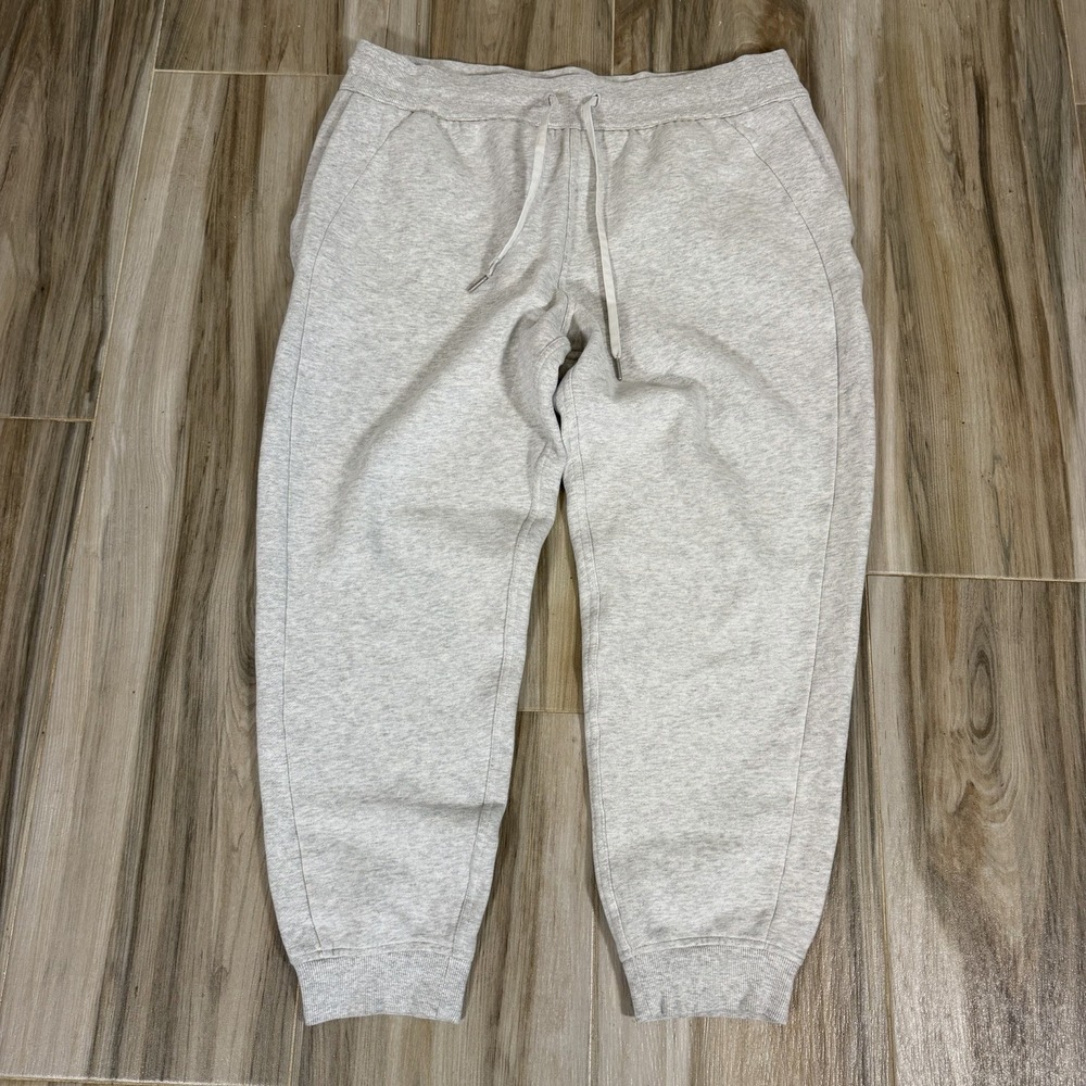 Lululemon Scuba Jogger Womens Size 14 Gray  High Rise Fleece Lounge Travel‎